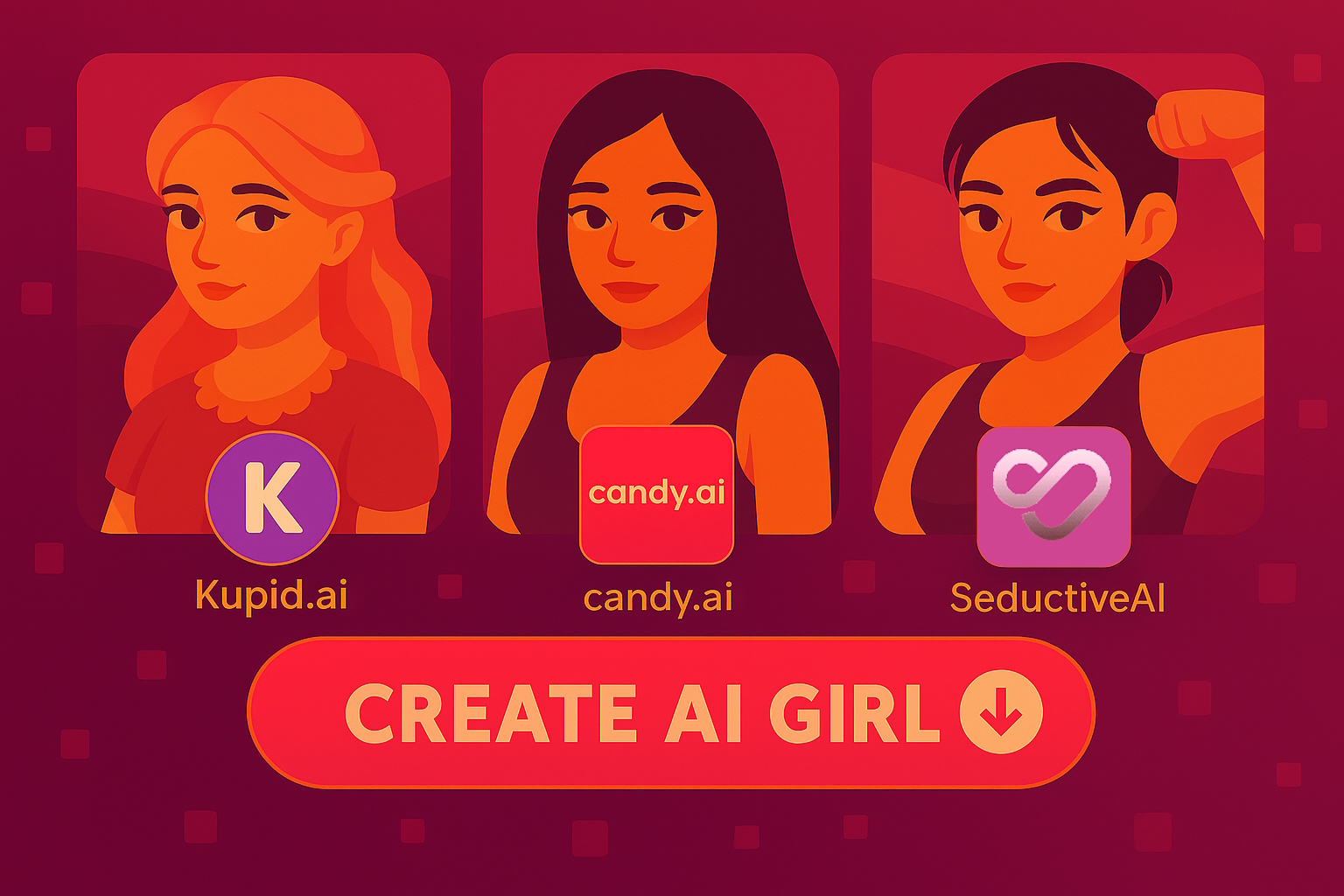 Kupid AI vs Candy AI vs SeductiveAI: ¿Qué aplicación de citas con IA gana?